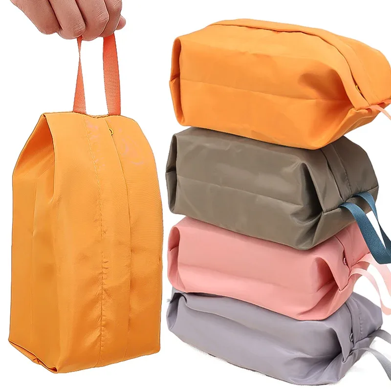 Sac de rangement de cosmétiques de voyage Portable, sac de lavage pliable à fermeture éclair, pochette de rangement de chaussettes et de sous-vêtements pour valise de voyage, sac de finition