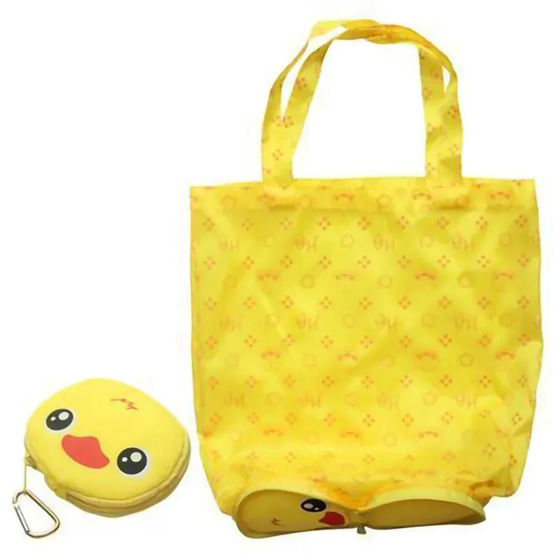 nouveau dessin animé animal pliable shopping fourre-tout réutilisable eco sac panda grenouille cochon ours sacs à provisions imperméables sacs de rangement