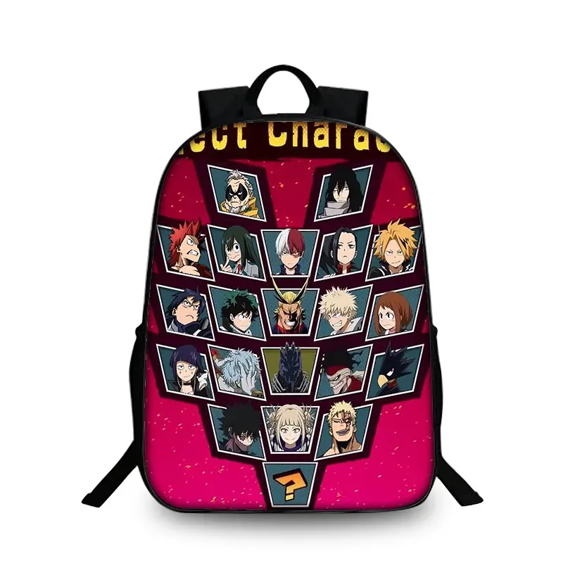 sac à dos my hero academy pour élèves du primaire et du secondaire