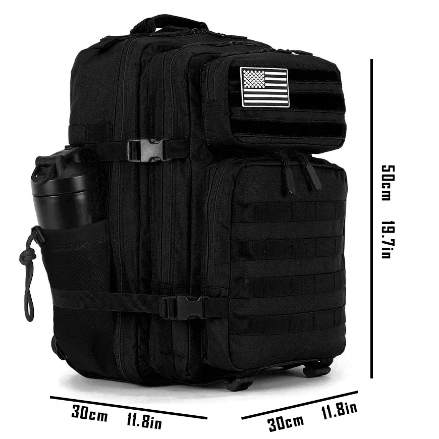 25l 35l 45l sac à dos tactique pour hommes sports de plein air voyage salle de sport randonnée bug out sac militaire camping chasse survie sac à dos