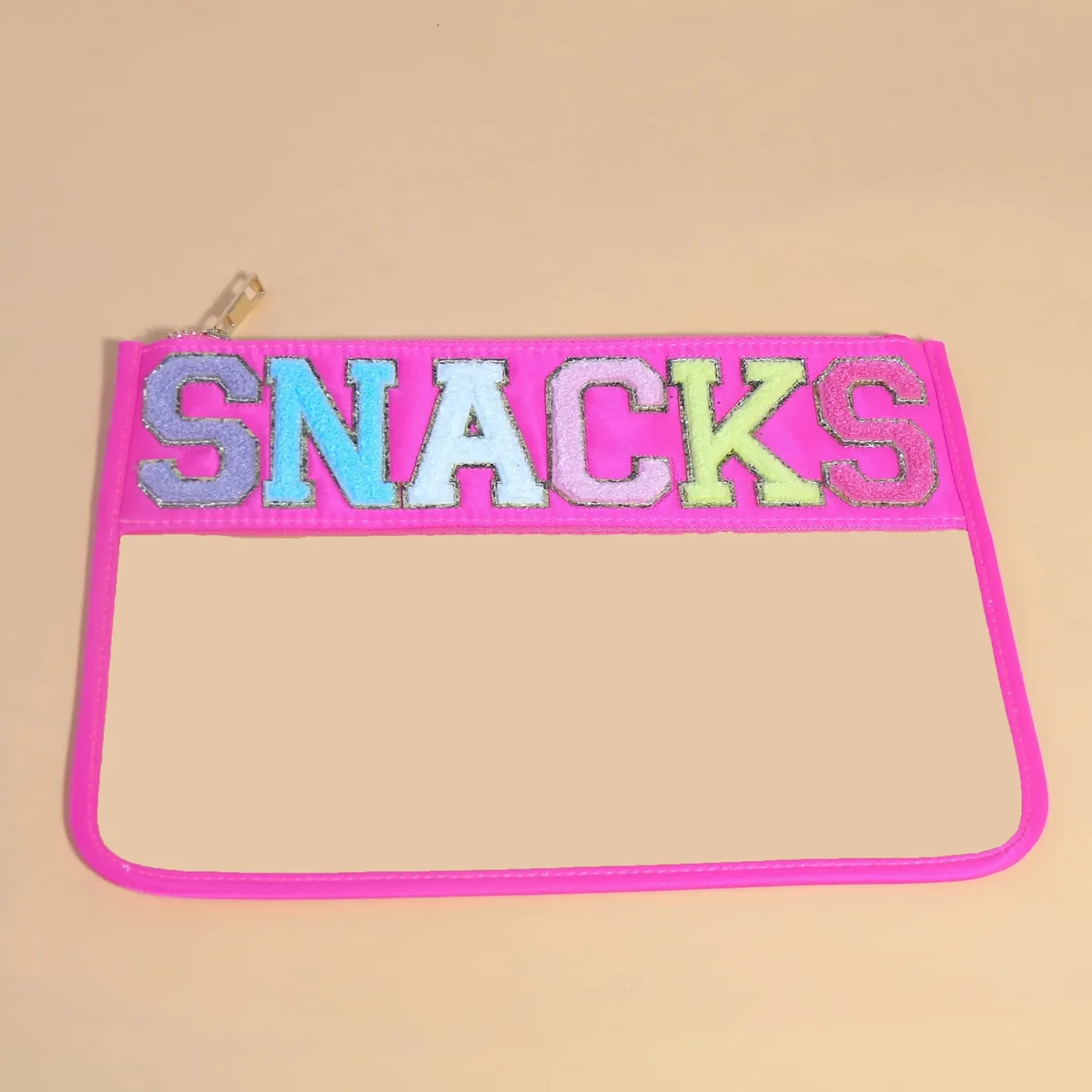 pvc lettre motif graphique voyage aéroport grande capacité portable sac de rangement de maquillage de poche