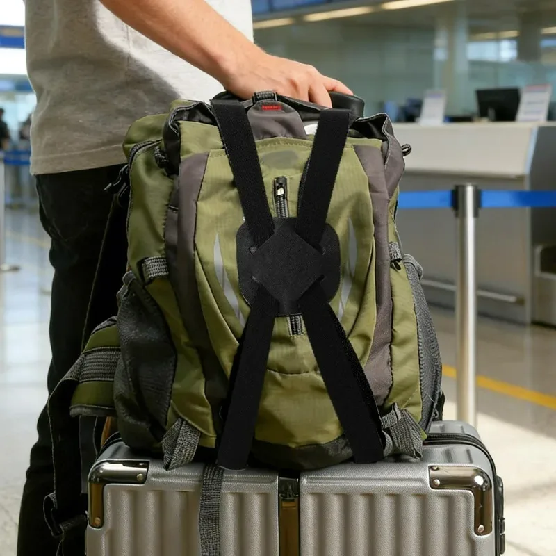 sangle de bagage de voyage réglable, ceinture de valise élastique robuste, sangle de fixation pour bagages, ceinture portable à boucle pour valise