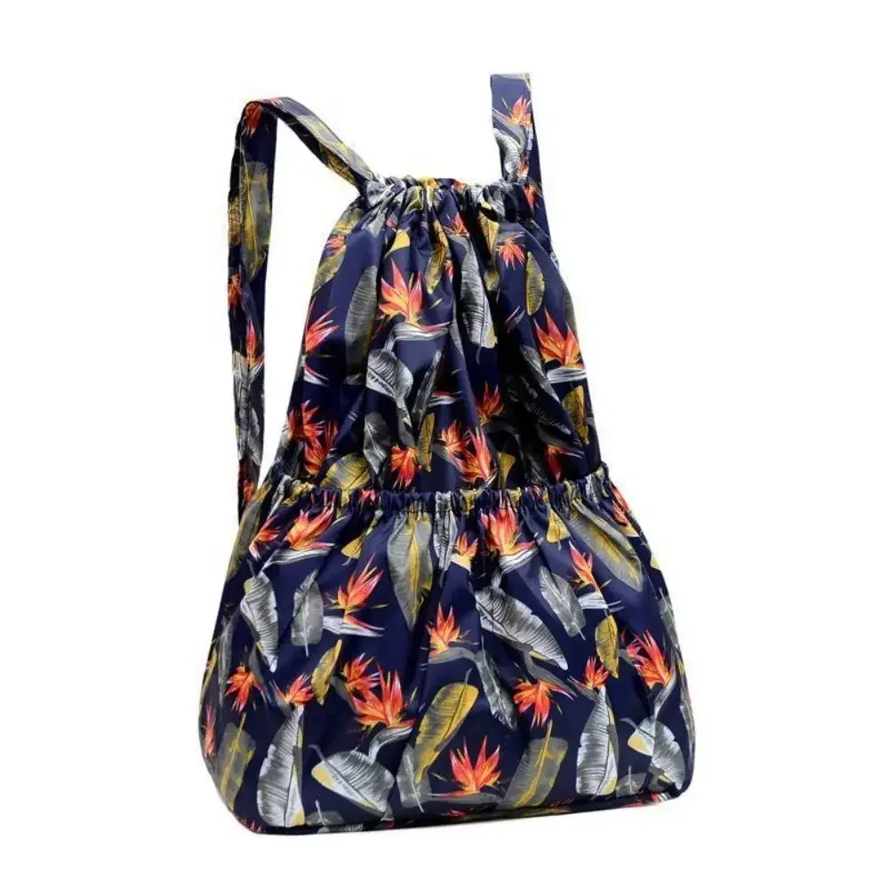 sac à bandoulière de proximité en polyester pour adolescentes, sac à provisions portable, sacs à dos de sport, imprimé floral décontracté, imperméable, grande capacité