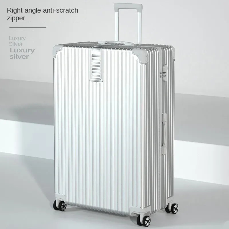 ko-ku valise surdimensionnée 40/50/60 ''cadre en aluminium abs + pc boîtier de chariot épaissi bagage de grande capacité 20 valise à main