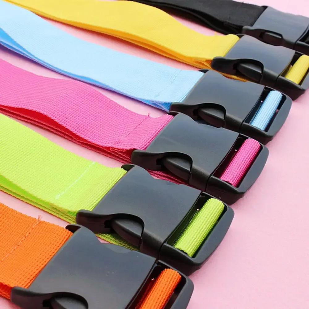 sangles de sécurité réglables pour bagages, sans mot de passe, corde d'attache anti-perte, ceinture d'emballage, sangle à boucle de bagage, ceintures de valise fixes