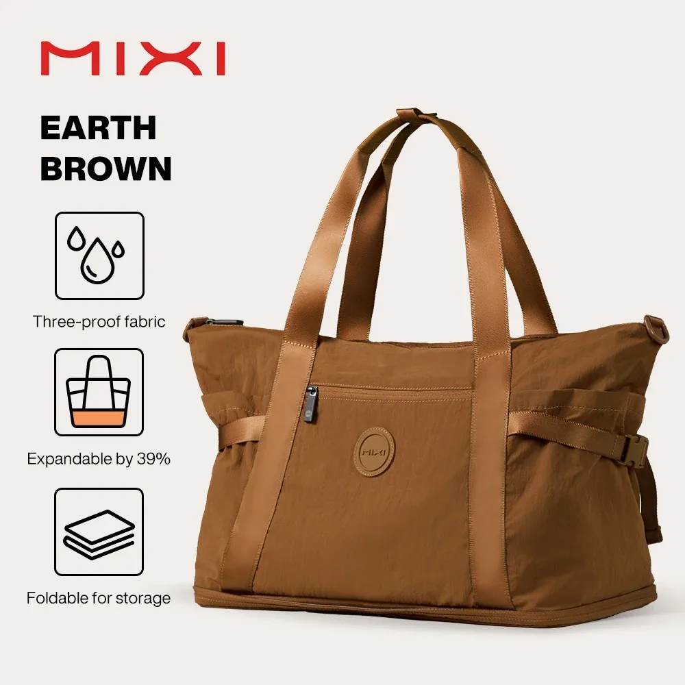 sac de voyage extensible mixi pour femmes, grand format, imperméable, léger, sac de week-end avec compartiment pour chaussures m3022