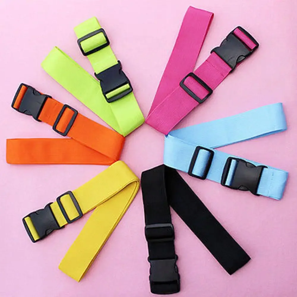 sangles de sécurité réglables pour bagages, sans mot de passe, corde d'attache anti-perte, ceinture d'emballage, sangle à boucle de bagage, ceintures de valise fixes