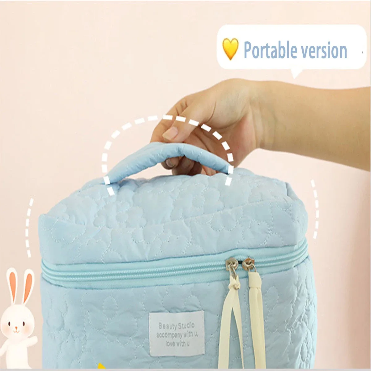 sac de maquillage couleur bonbon style ins, nouveau sac de luxe léger pour femme, trousse à rouge à lèvres, sac de rangement cosmétique portable de voyage, trousse de toilette