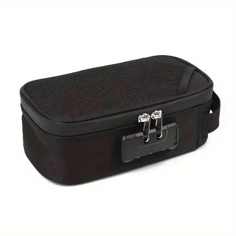 nouveau sac de rangement avec serrure à combinaison, étui de rangement de voyage portable pour hommes/femmes, boîte de maquillage verrouillable, sacs à main de toilette de beauté