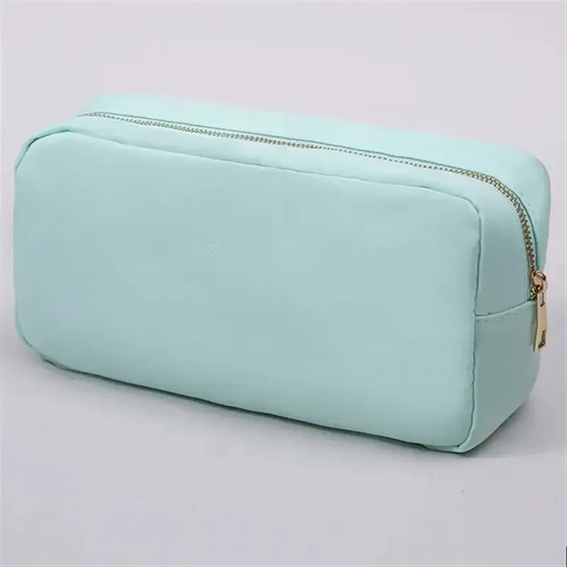 s /m/l/xl 17 couleurs pochette en nylon maquillage sac cosmétique fermeture éclair articles de toilette organisateur sac pour femmes filles voyage cadeau pochette de maquillage