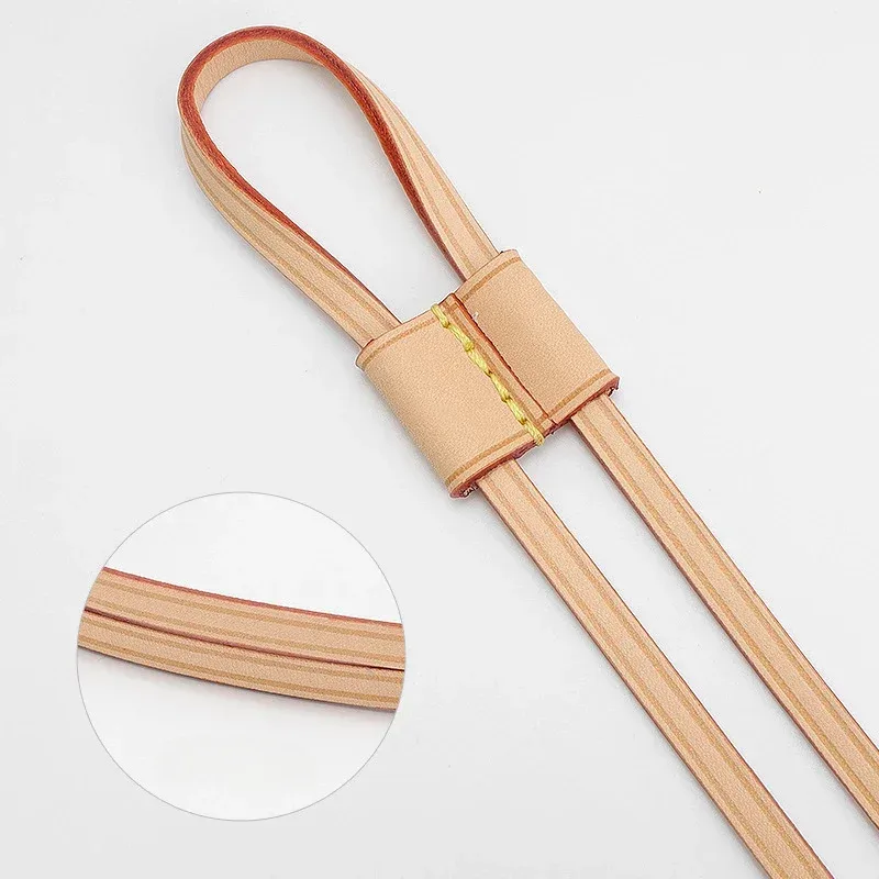 cuir véritable fait à la main en cuir vachetta chaîne toboggan/gardien coulissant pour lv neo nm/bb sacs seau sacs à dos