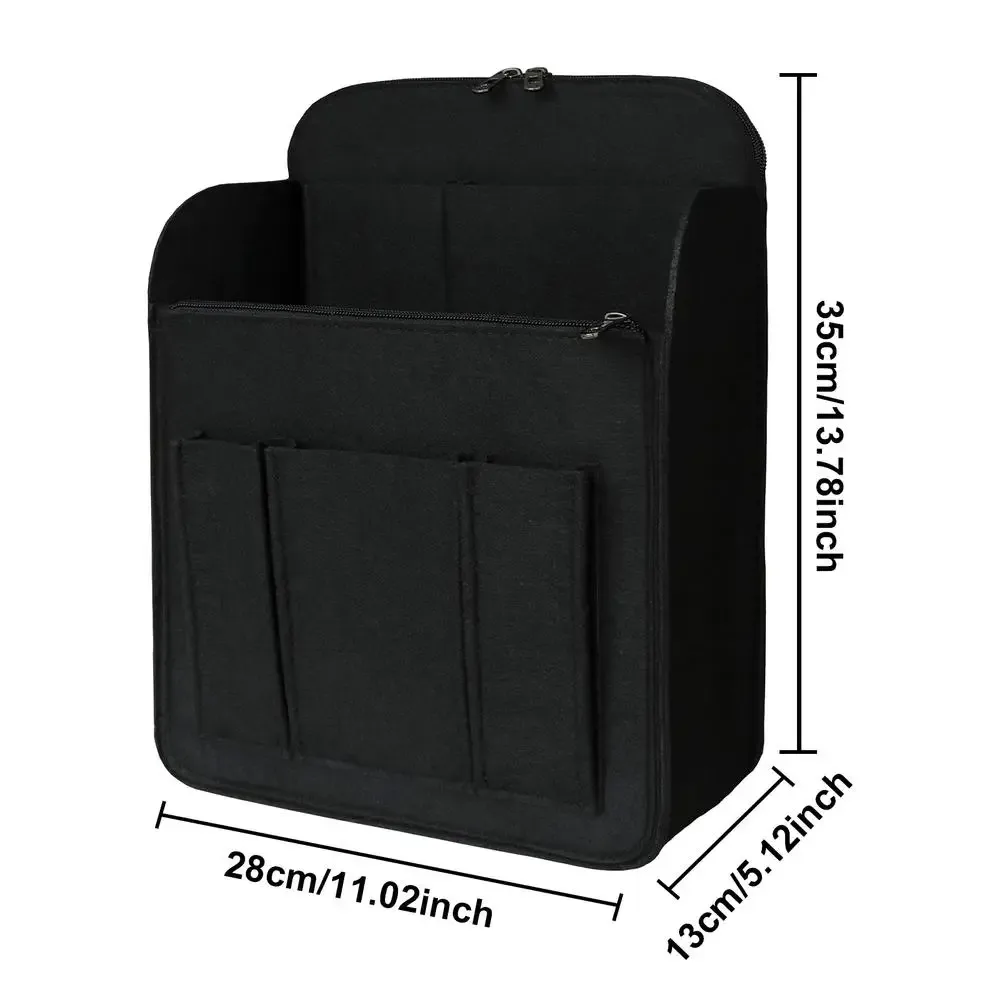 sac d'insertion pour sac à dos en feutre, organisateur structuré multi-compartiments grande capacité