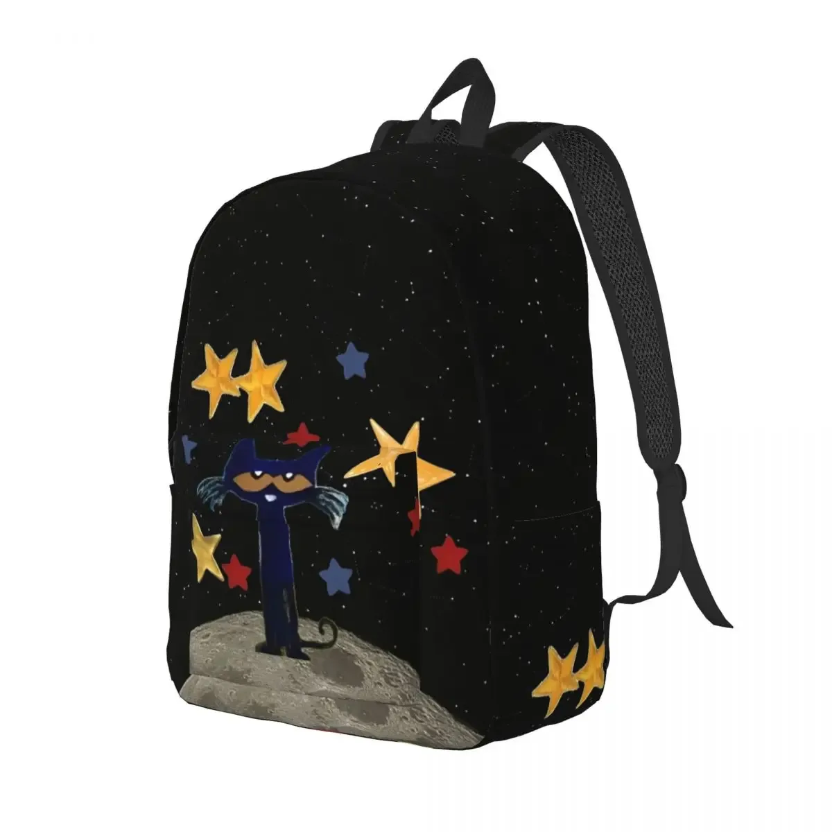 pete le chat étoiles bande dessinée cool sac à dos en plein air lycée affaires dessin animé mignon sac à dos pour hommes femmes ordinateur portable sac à bandoulière
