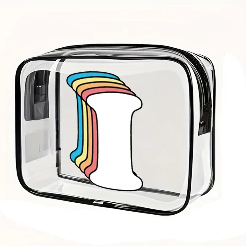 bouquet a-z sac de rangement de voyage sacs à cosmétiques étuis transparents imperméables en pvc sac de lavage en plastique à fermeture éclair de grande capacité portable