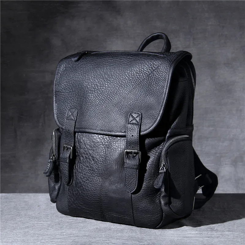 sr inforcasual sac à dos en cuir group naturel pour homme, cartable de luxe, voyage en plein air, haute qualité, noir, designer