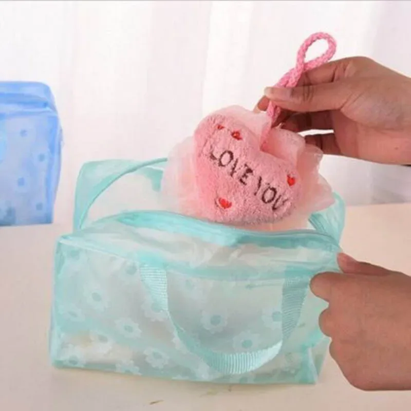 5 pièces emballage de toilette transparent sac cosmétique de voyage sac de voyage étanche trousse de toilette portable voyage affaires sac de plage