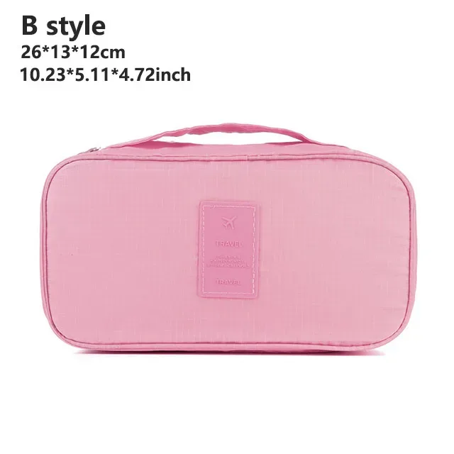 sac de rangement portable multi-couches pour lingerie de voyage pour femmes, organiseur de sous-vêtements, pochette étanche compartimentée pour chaussettes et soutiens-gorge, étui de voyage