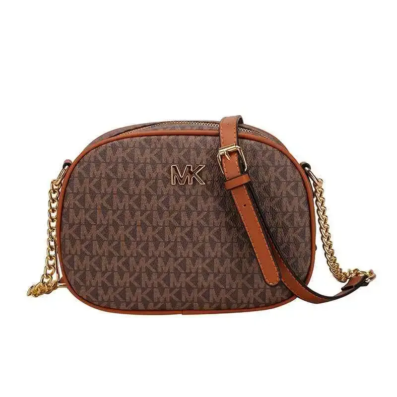 Sac bandoulière Michael Kors Jet Set Travel Print pour femme, nouveau sac à chaîne, sac à bandoulière simple, petit sac carré à lettres, grande capacité