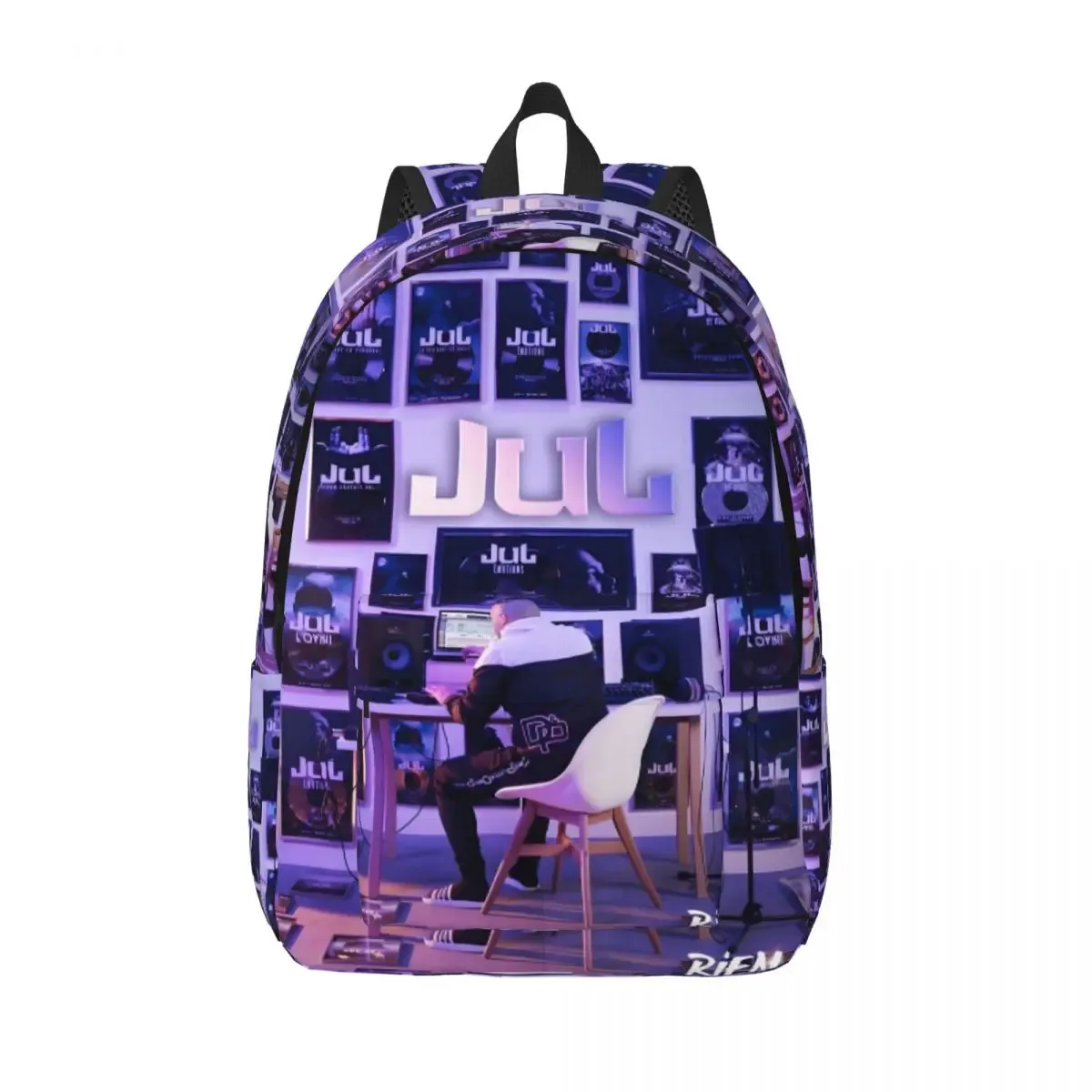 sacs à dos personnalisés en toile pour chanteur français jul, pour femmes et hommes, sac étanche pour école, collège, marseille, sac à livres imprimé