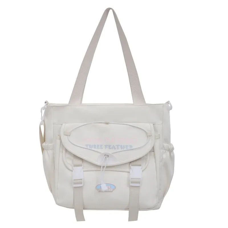 sac à dos avec pendentif de dessin animé ins de style coréen, sac à main pour femmes, sac d'école de grande capacité pour étudiants, sac de transport et de voyage