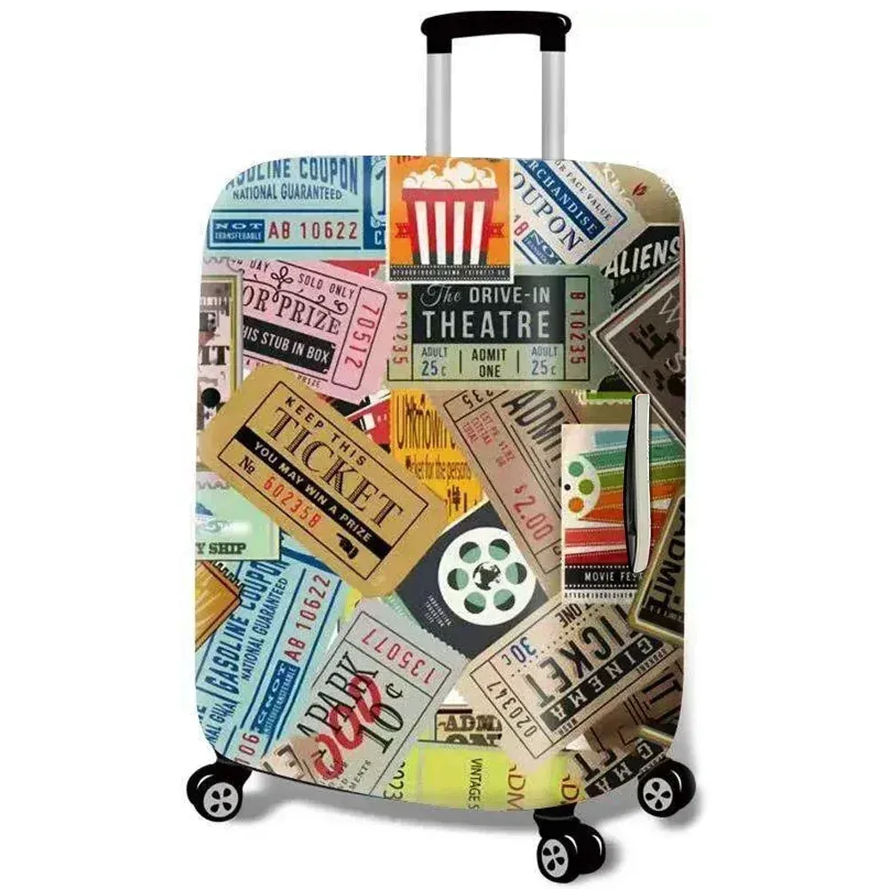 housse de protection pour bagages, compartiment à bagages en tissu extensible, étui anti-poussière pour bagages, étui de voyage durable de 18 à 32 pouces