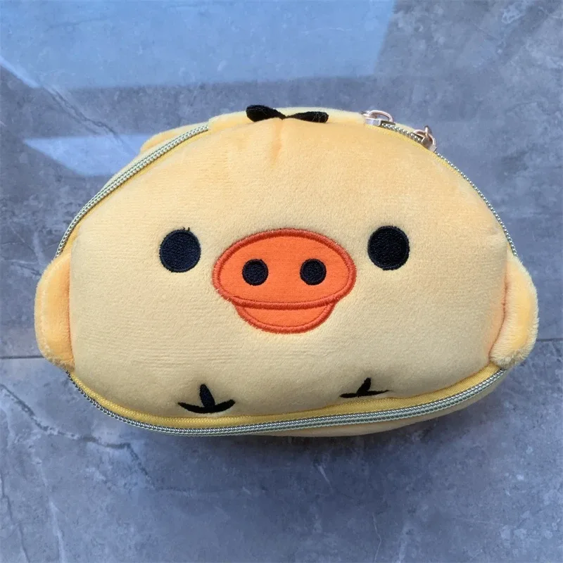 rilakkuma kiiroitori poussin peluche trousse de maquillage boîte organisateur de rangement anime kawaii mignon voyage sac cosmétique pochette trousse de toilette