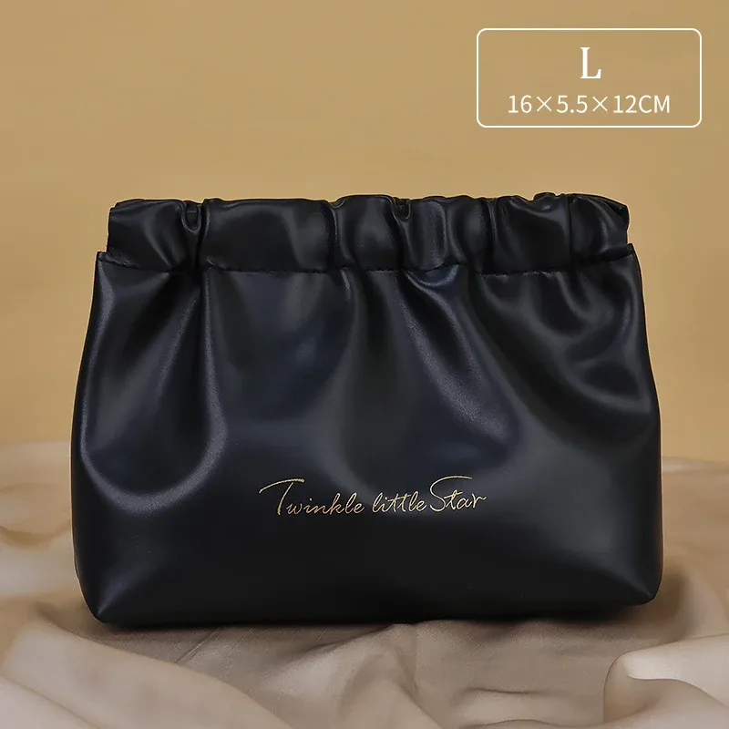 nouvelle trousse de rangement pour cosmétiques en pu, portable, simple, mini, pour rouge à lèvres, maquillage, organiseur de bijoux pour femme, pochette portable