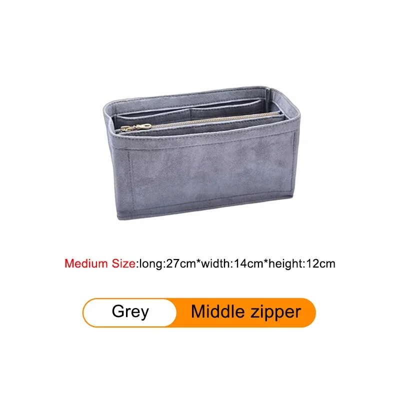 insert organisateur de sac pour h-birkin 25 30 35, sac à main en velours, sac à cosmétiques, support de rangement, sac de modification intérieure, accessoire
