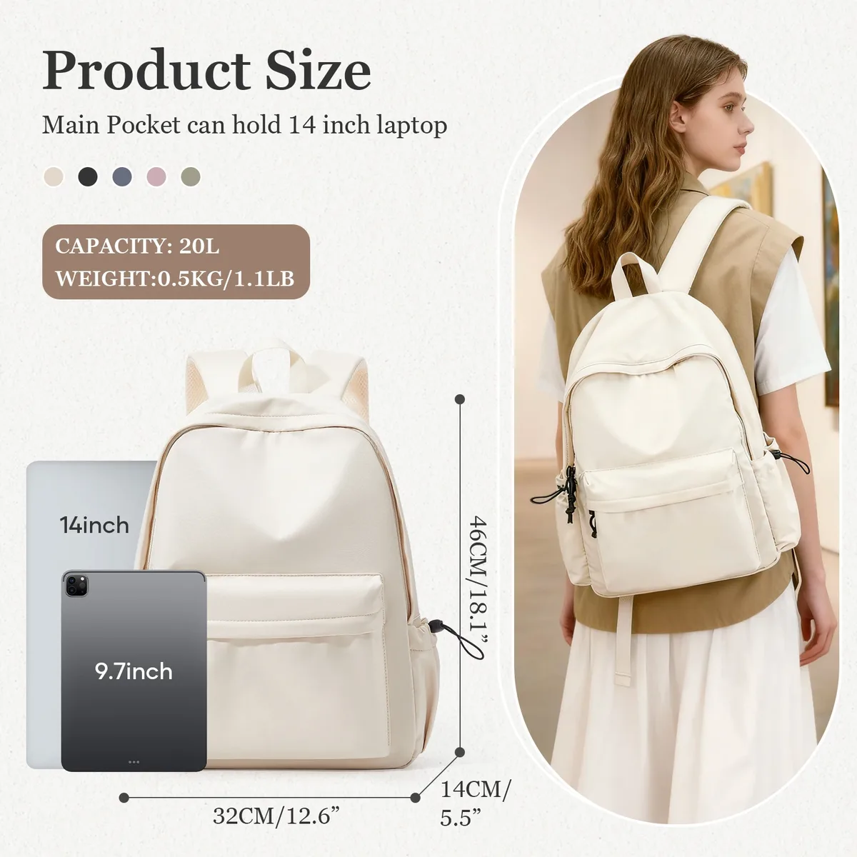 sac à dos scolaire pour adolescentes, sac d'école pour collégiennes, sac à dos léger pour femmes, sac à dos imperméable pour ordinateur portable, sacs à dos décontractés pour le travail