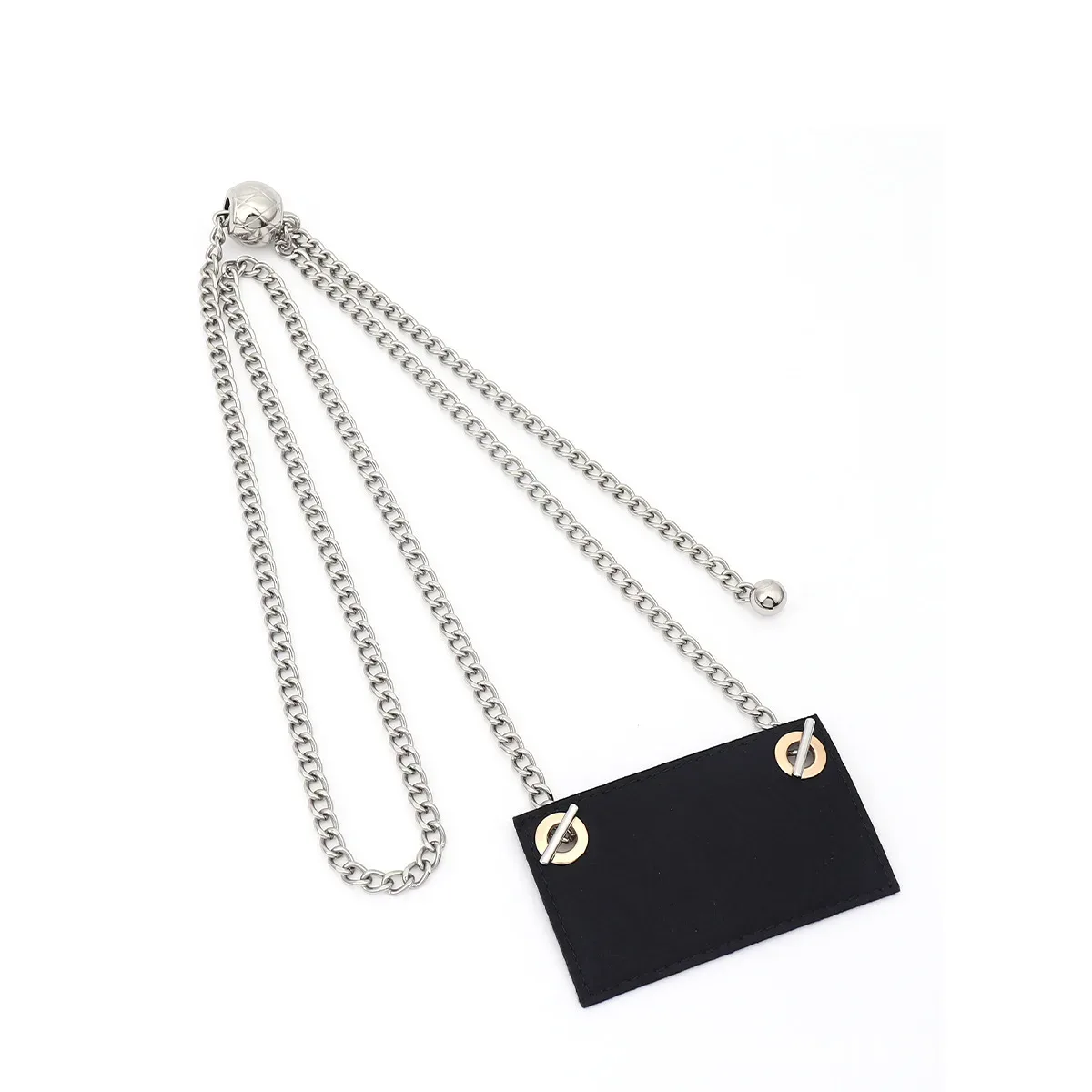 bandoulière en cuir chaîne en métal pour petit sac de carte cf sac à bandoulière accessoires remplacement portefeuille intérieur