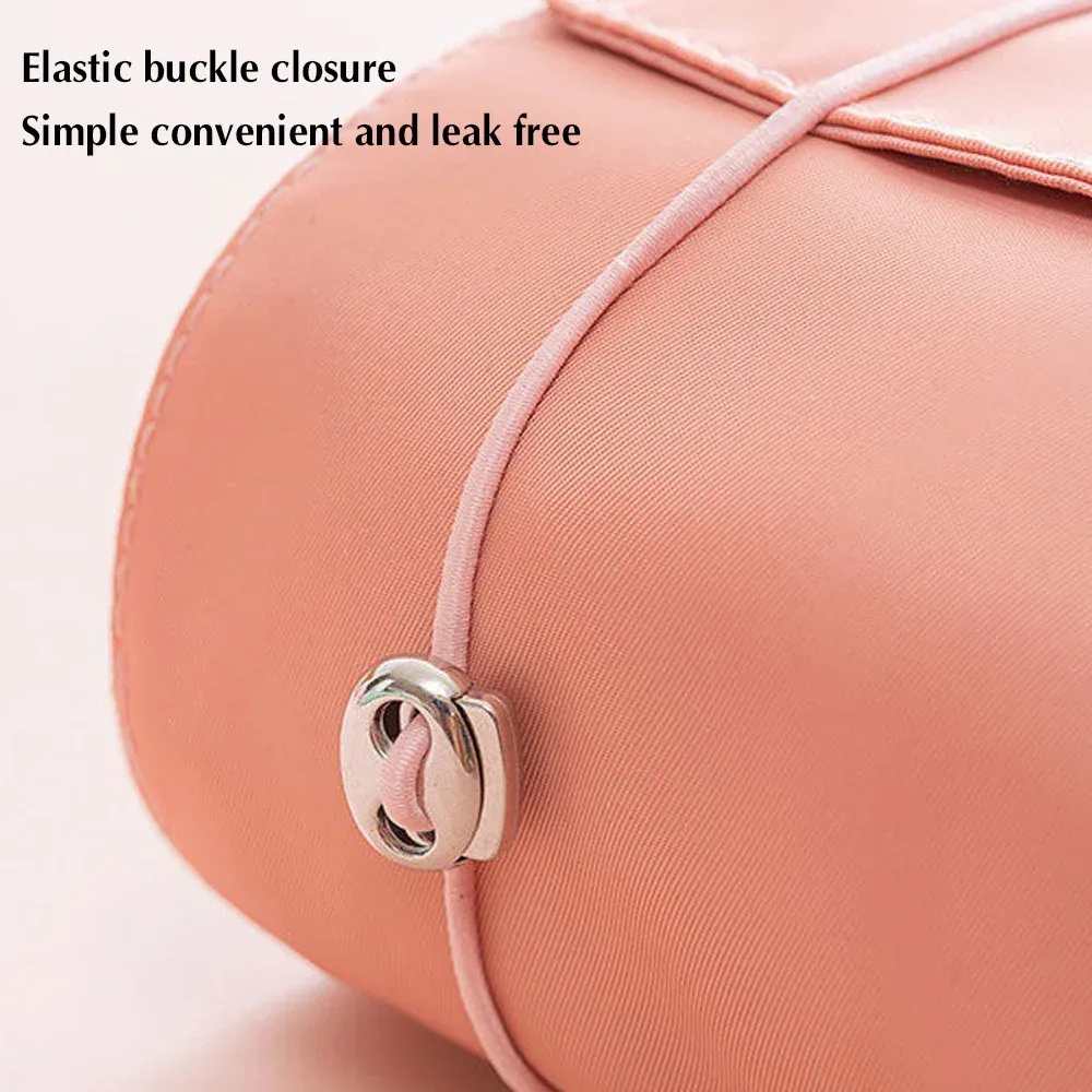 trousse à cosmétiques en maille 4 en 1, trousse de maquillage pliable, trousse de maquillage portable, trousse de toilette de voyage, trousse de rangement pour rouge à lèvres, poudres, évaluation, nouveau
