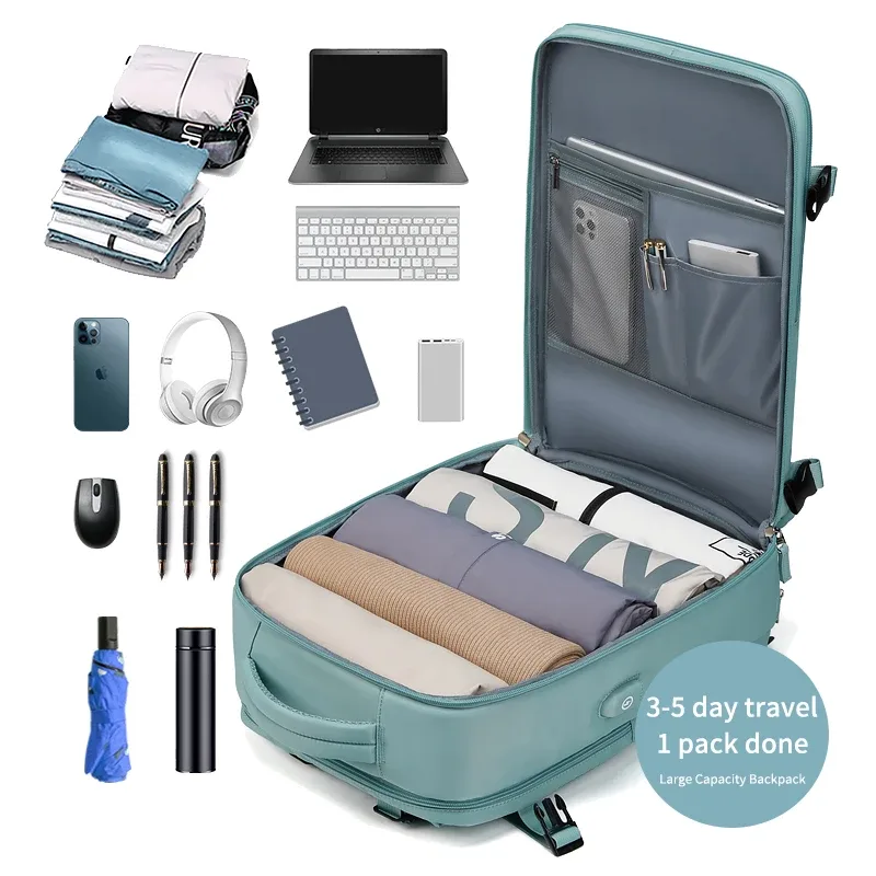 sac à dos pour ordinateur portable 15.6 pouces pour femmes et adolescentes, sac à dos d'école avec chargeur usb, sac à chaussures indépendant, sac à dos de voyage, sac à dos d'extérieur