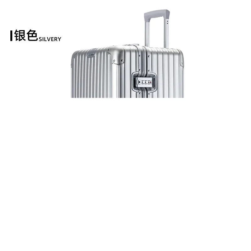 valise 100% aluminium 3:7 fendue pour bagage en métal de capacité maximale 26/28/32/40 pouces valises de voyage en alliage d'aluminium-magnésium