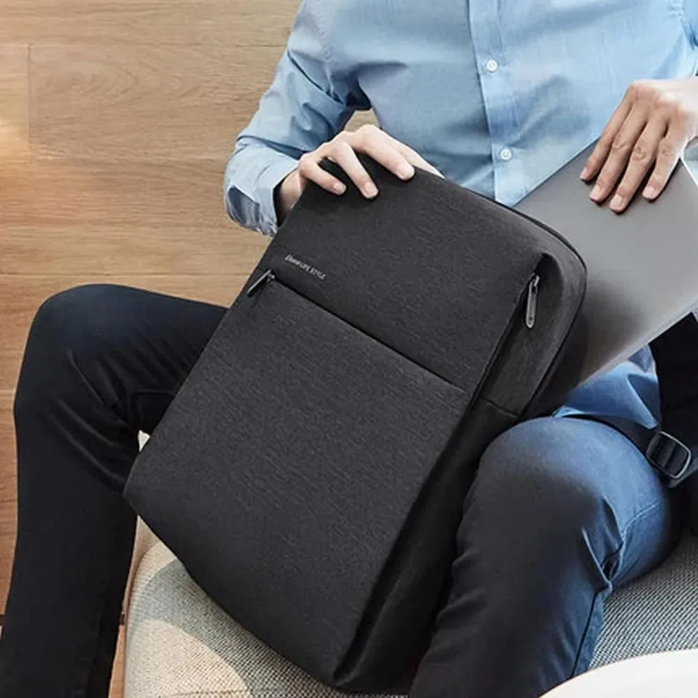 sac à dos xiaomi mi minimalist urban life style en polyester pour l'école, les affaires, les voyages, sac pour homme grande capacité