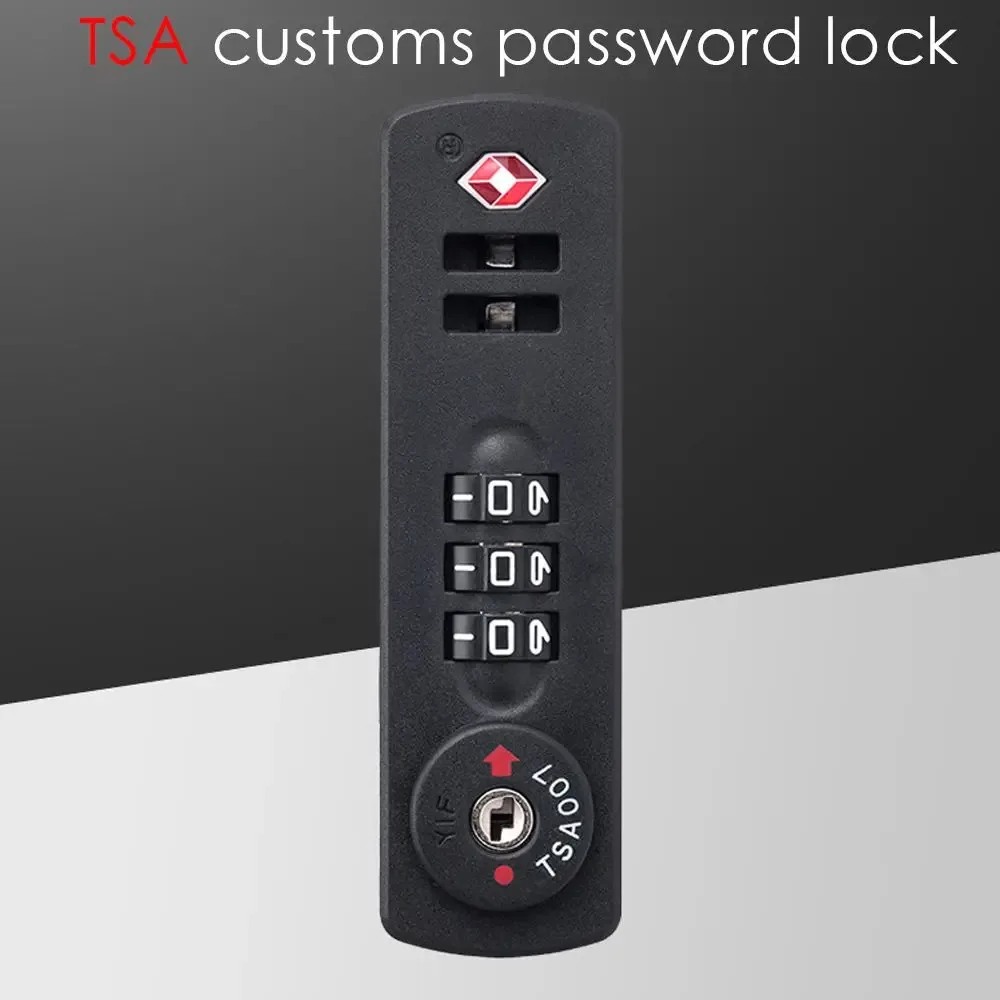 cadenas antivol résistant aux intempéries pour bagages, serrure à code sécurisée tsa21123, serrure à combinaison à 3 chiffres, serrure douanière tsa