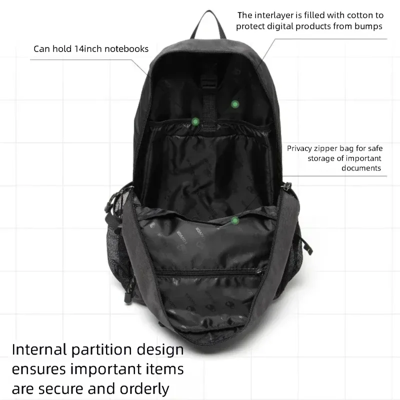 sac à dos de voyage grande capacité fouvor, tendance 2026, imperméable, léger, sportif, décontracté, pour étudiant, sacoche pour ordinateur portable 3033-01 3033-02 3033-05