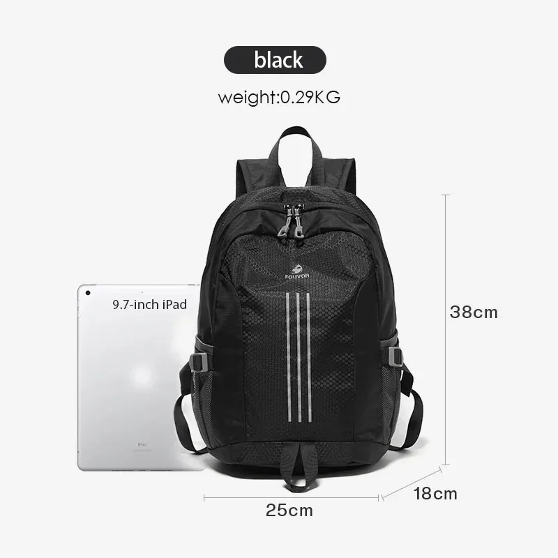 sac à dos léger et imperméable fouvor, sacs à dos décontractés pour le voyage, la randonnée, le trekking, l'école, pour femmes et hommes, 3057-04