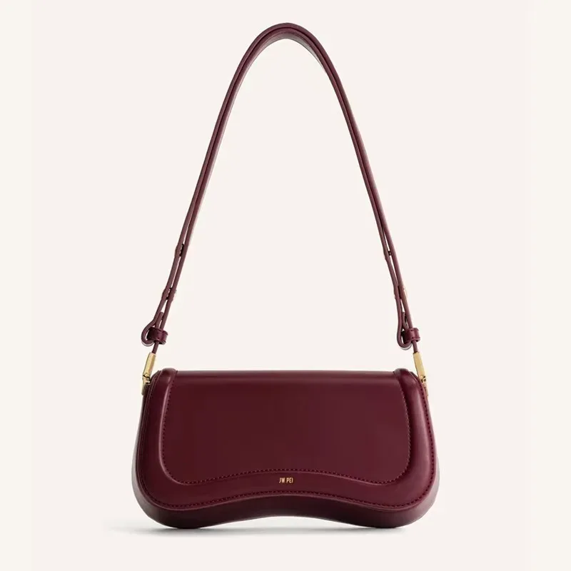 jwpei pudding bag joy sac à bandoulière réglable à une épaule pour femme, cuir véritable 1c56, simple et décontracté
