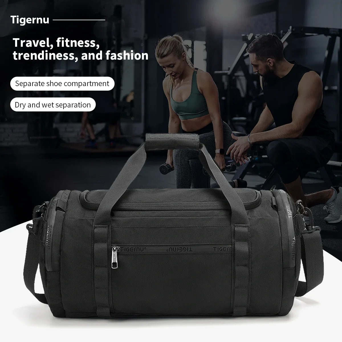 tigernu sacs de voyage pour hommes sac de sport sac de fitness étanche hommes sac portable en plein air ultraléger yoga sac de sport sac à main bandoulière