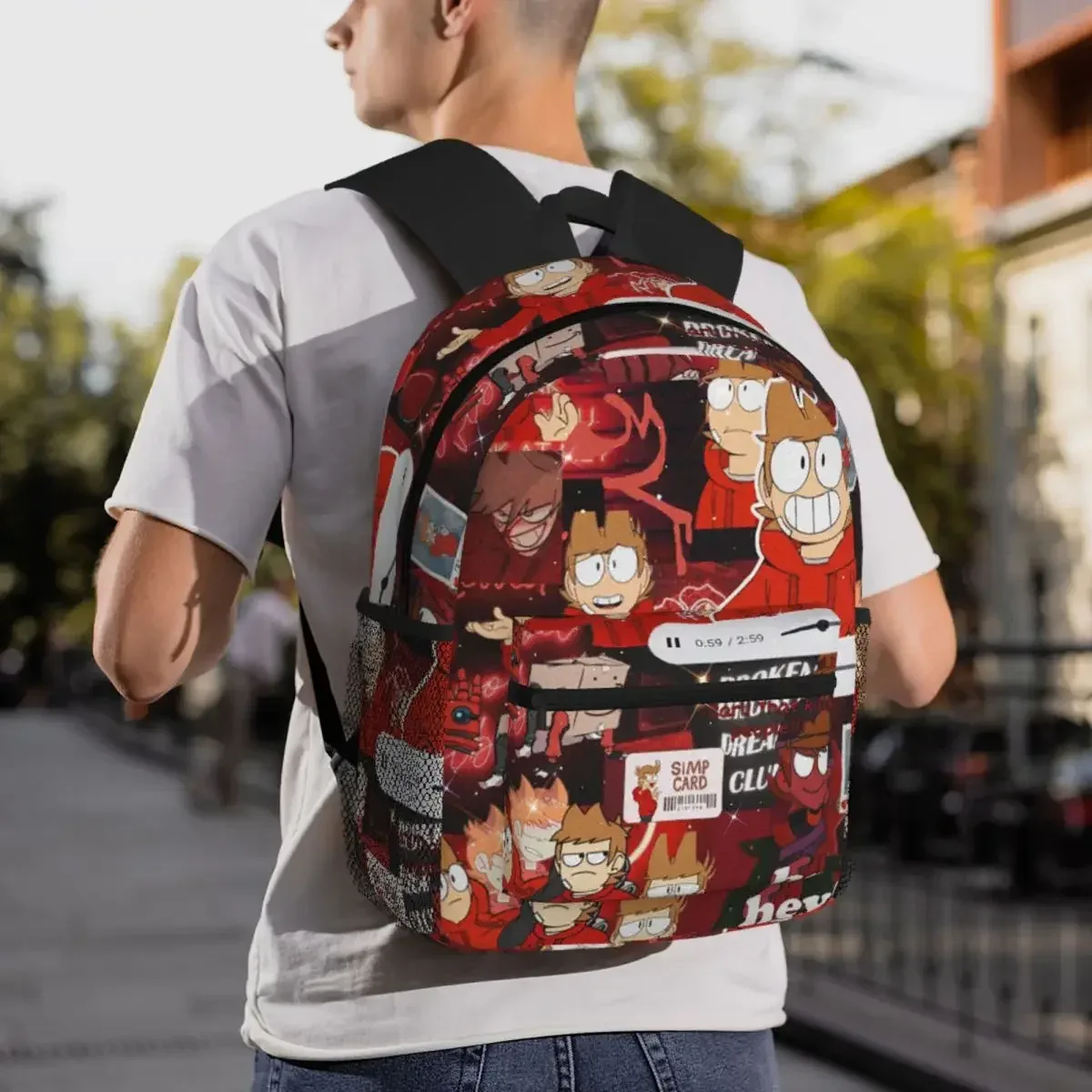 eddsworld sac à dos pour étudiants, sac d'école, sac à dos de randonnée, sac à dos de voyage pour garçons et filles, sac à dos à la mode, sacs à bandoulière