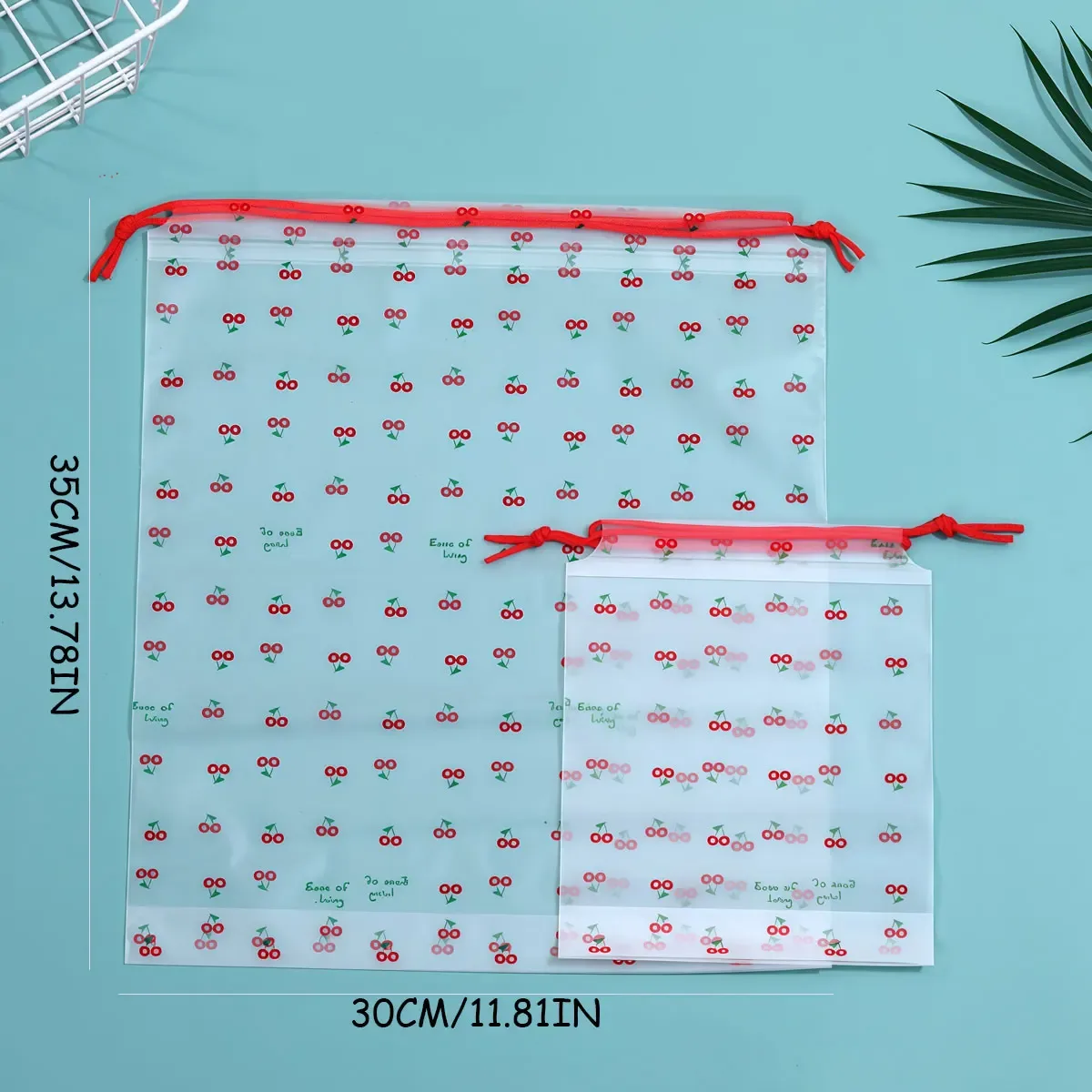 sac à cordon de serrage 40 pièces, sac de rangement pour chaussures de voyage, sac d'emballage transparent pour vêtements de voyage cherry, sac de rangement anti-poussière pour jouets et chaussures