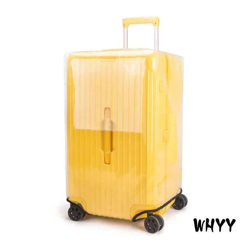 protecteurs de couverture de valise en pvc transparent, protecteur de bagages de voyage transparent en pvc pour le transport