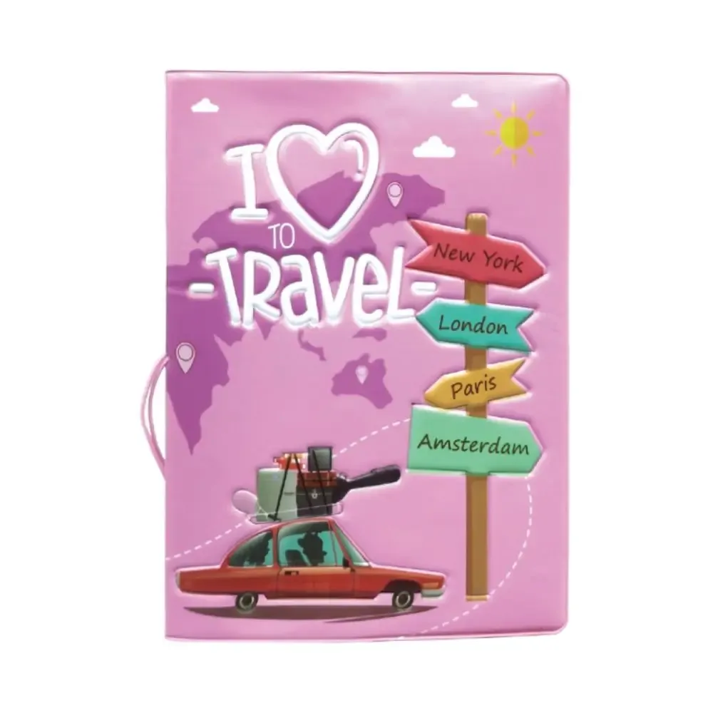 portefeuille sac de rangement pour passeport multicouche avion enregistrement document passeport clip de rangement antivol style coréen porte-passeport