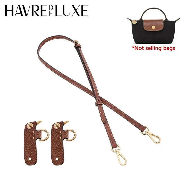 Kit de bandoulière en cuir pour mini sacs, compatible avec la mini pochette Longchamp, accessoires pour petit sac à bandoulière réglable