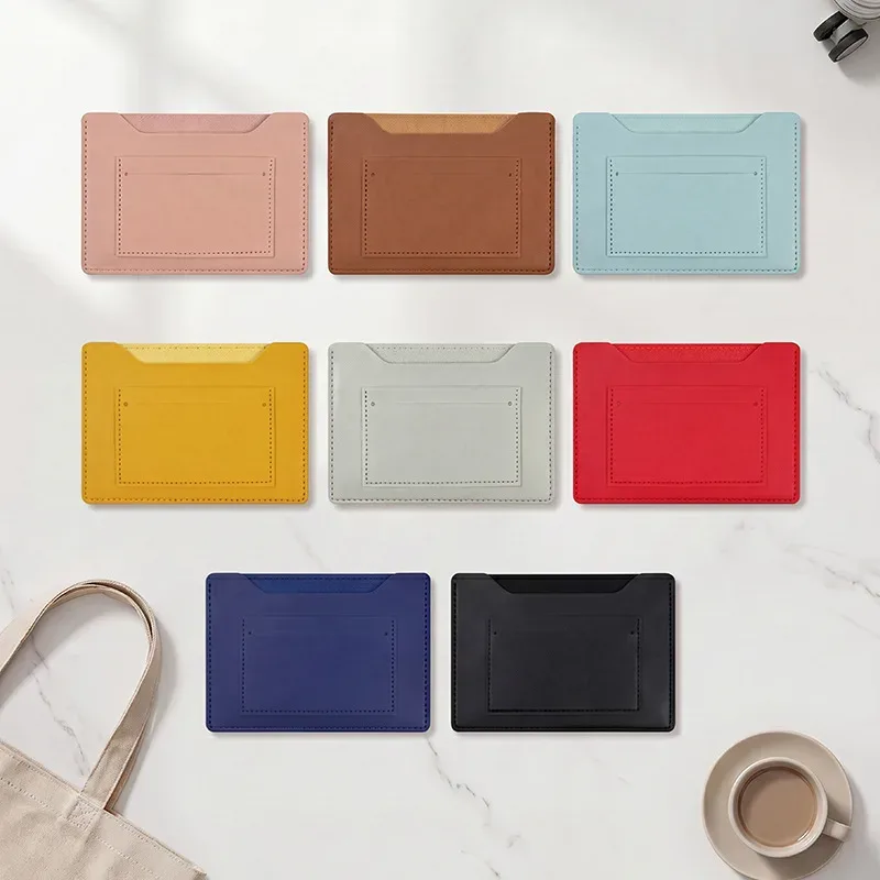 étui de protection pour passeport tendance, couleur unie, porte-passeport de voyage, portefeuille cadeau, étui pour cartes en cuir pu, sac de rangement unisexe