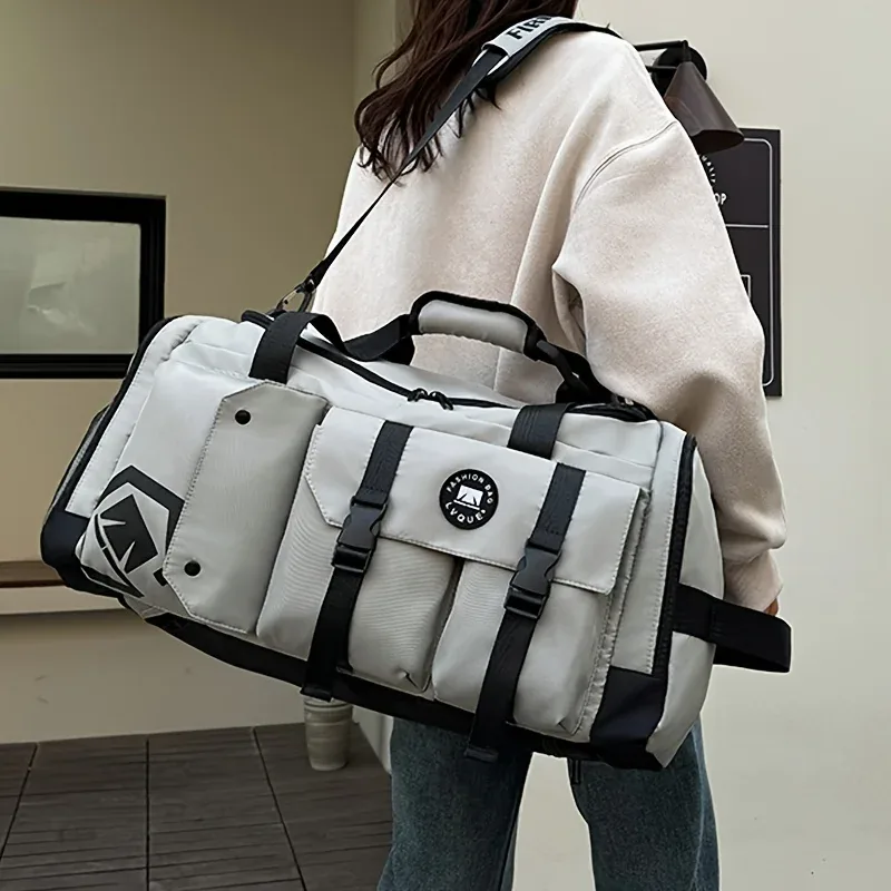 sac à dos de voyage de grande capacité, sac de sport avec compartiment séparé pour les affaires sèches et humides, compartiment indépendant pour les chaussures.