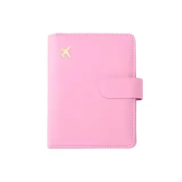étui porte-passeport en cuir étanche avec porte-cartes de crédit, housse de voyage mignonne pour femme/homme avec boucle