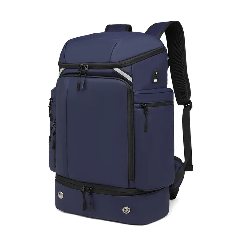 sac à dos de voyage de grande capacité pour hommes, sac à dos de randonnée imperméable de 50l avec sac à chaussures séparé, sac à dos pour ordinateur portable de travail