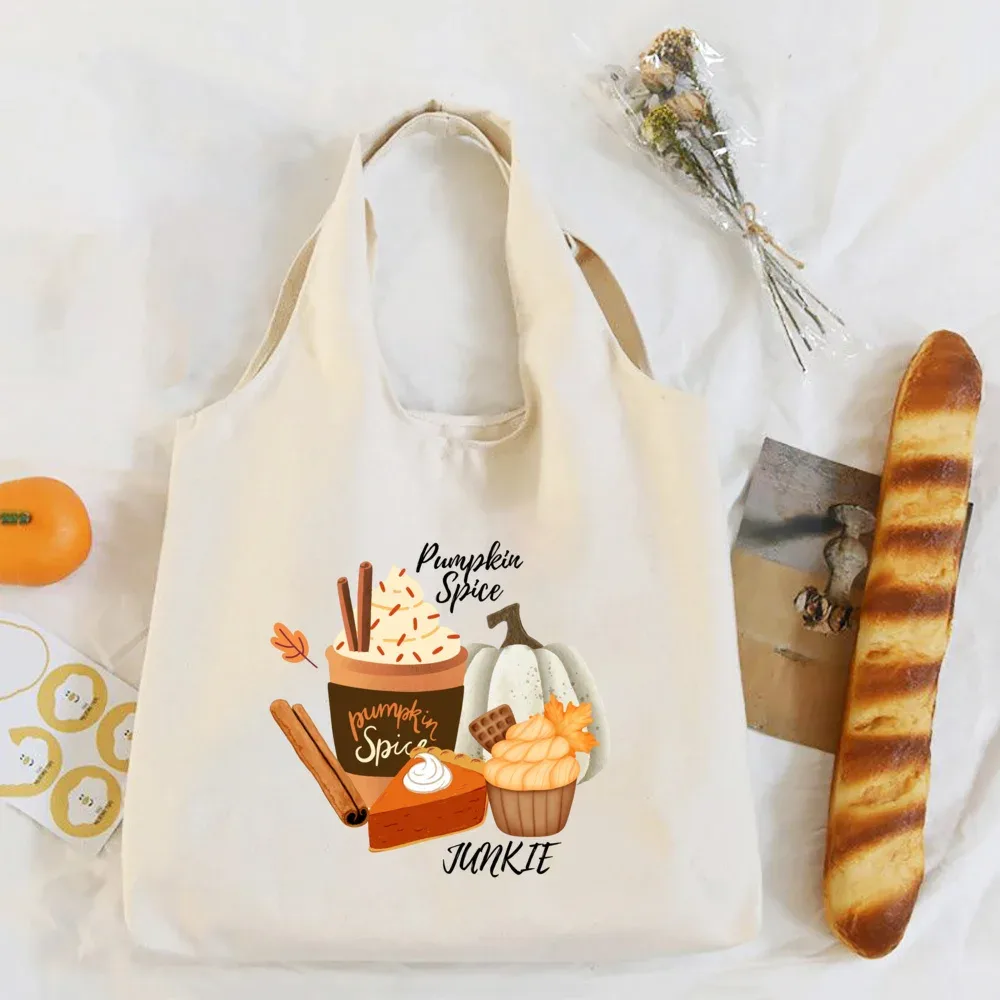 sac à bandoulière imprimé pumpkin spice & jesus christ, automne, thanksgiving, halloween, sacs en toile, sac à main fourre-tout festif, cadeau pour elle