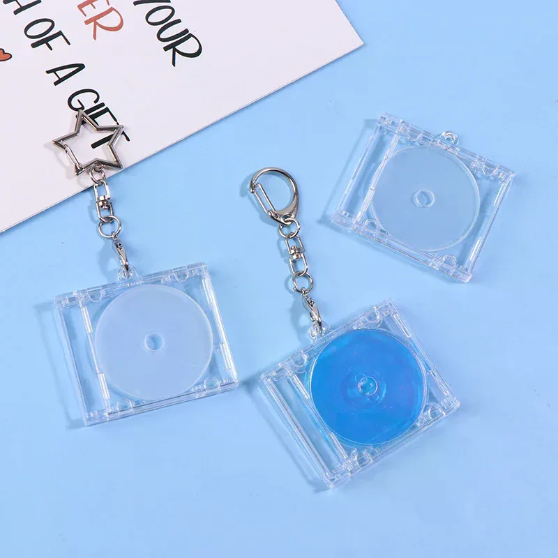 porte-clés mini disque cd nfc ; décoration de sac à dos unique et porte-clés d'album